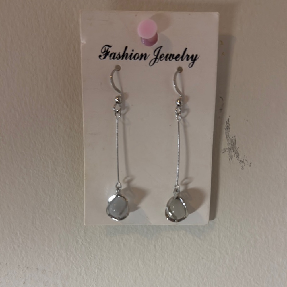 Elegant Silver Drop Earrings